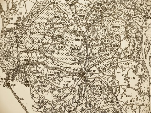 Fototapeta old chinese map