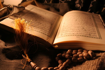 holy book & rosary