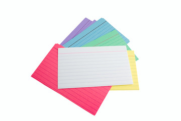 pile of index cards