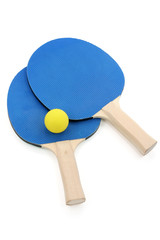 pingpong paddles and ball