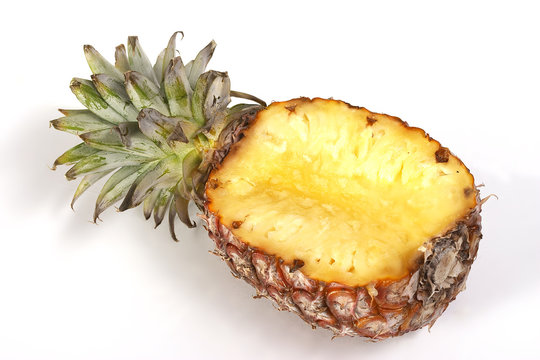 half of pineapple