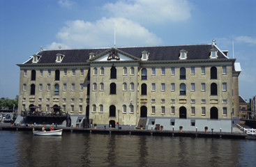 Naklejka premium scheepvaart museum amsterdam
