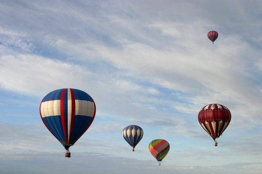 hot air balloons group