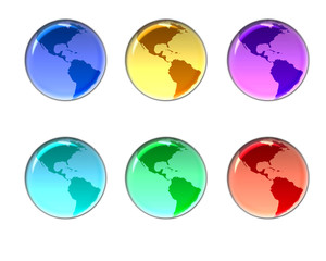 earth buttons