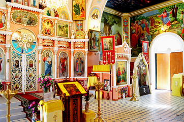 interior of an orthodox temple