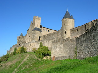 Fototapeta na wymiar cité de carcassonne