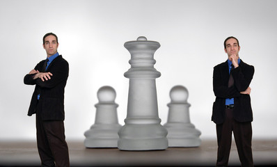 businessman and chess