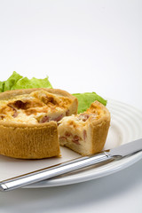 a slice of quiche