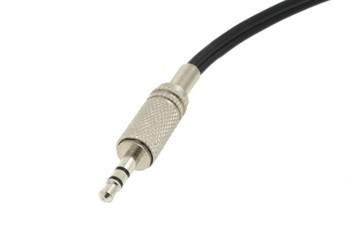 mini jack details on white