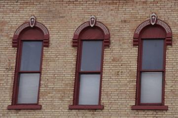 vintage building windows
