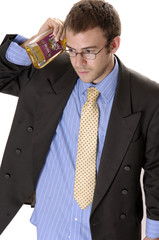 sexy man in suit and tie