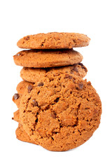 stack of chocolate cookies