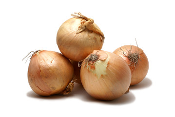 onion isolated on white