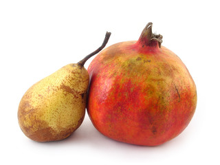 pomegranate and pear