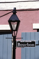 bourbon street sign new orleans