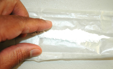 white powder