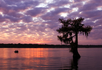 Fototapeta na wymiar Jezioro martin słońca