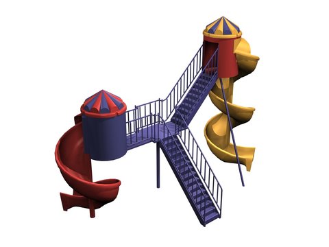 slide colorful tobogan