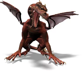 Photo sur Plexiglas Dragons attaque de dragon