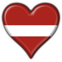 bottone cuore lettone - latvia heart flag