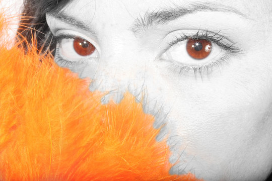 la parte caoba del iris