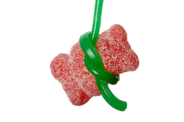rotes gummibärchen