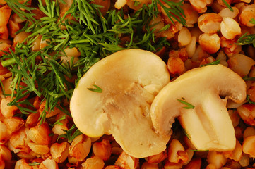 buckwheat with mushroom