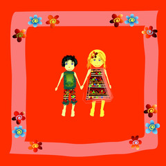 kids han in hand picture