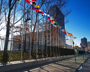 Fototapeta na wymiar Naród zjednoczony siedzibą w Nowym Jorku