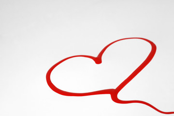 valentine heart brushstrokes