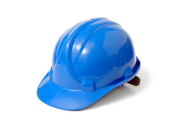 blue safety helmet - obrazy, fototapety, plakaty