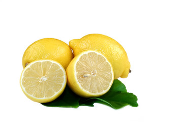 lemons on leaves