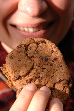 d&eacute;gustation d'un cookie