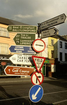 panneaux routiers en irlande