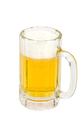 foamy ice cold beer