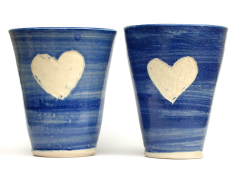 Blue Love Mugs