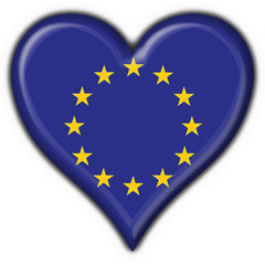 bottone cuore europea - europen union heart flag