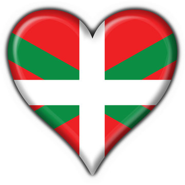 bottone cuore basco - basque heart flag