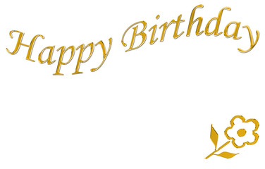 golden happy birthday