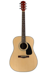 acoustic guitar with clipping path