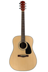 Naklejka premium acoustic guitar with clipping path