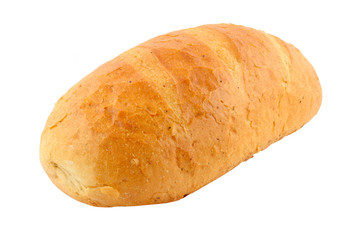 polish bread - pure white background