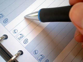 writing a new note in the diary