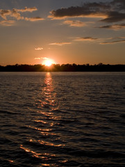 mississippi river sunset