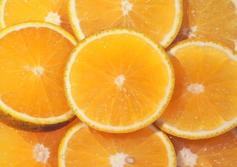 sliced oranges