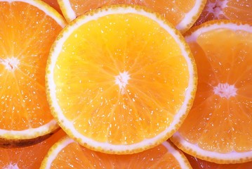 sliced oranges