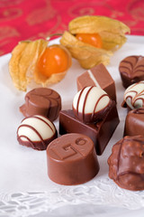 Obraz na płótnie Canvas cukierki czekoladowe