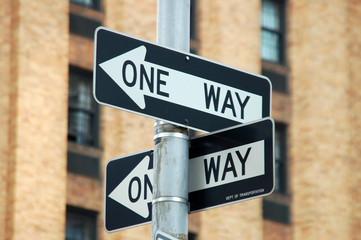 one way
