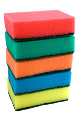 the set of colored sponges