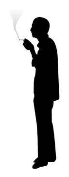 recommend clip art: smoker silhouette